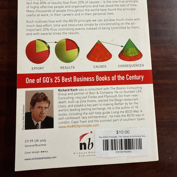 Richard Koch 80 20 Principle back cover