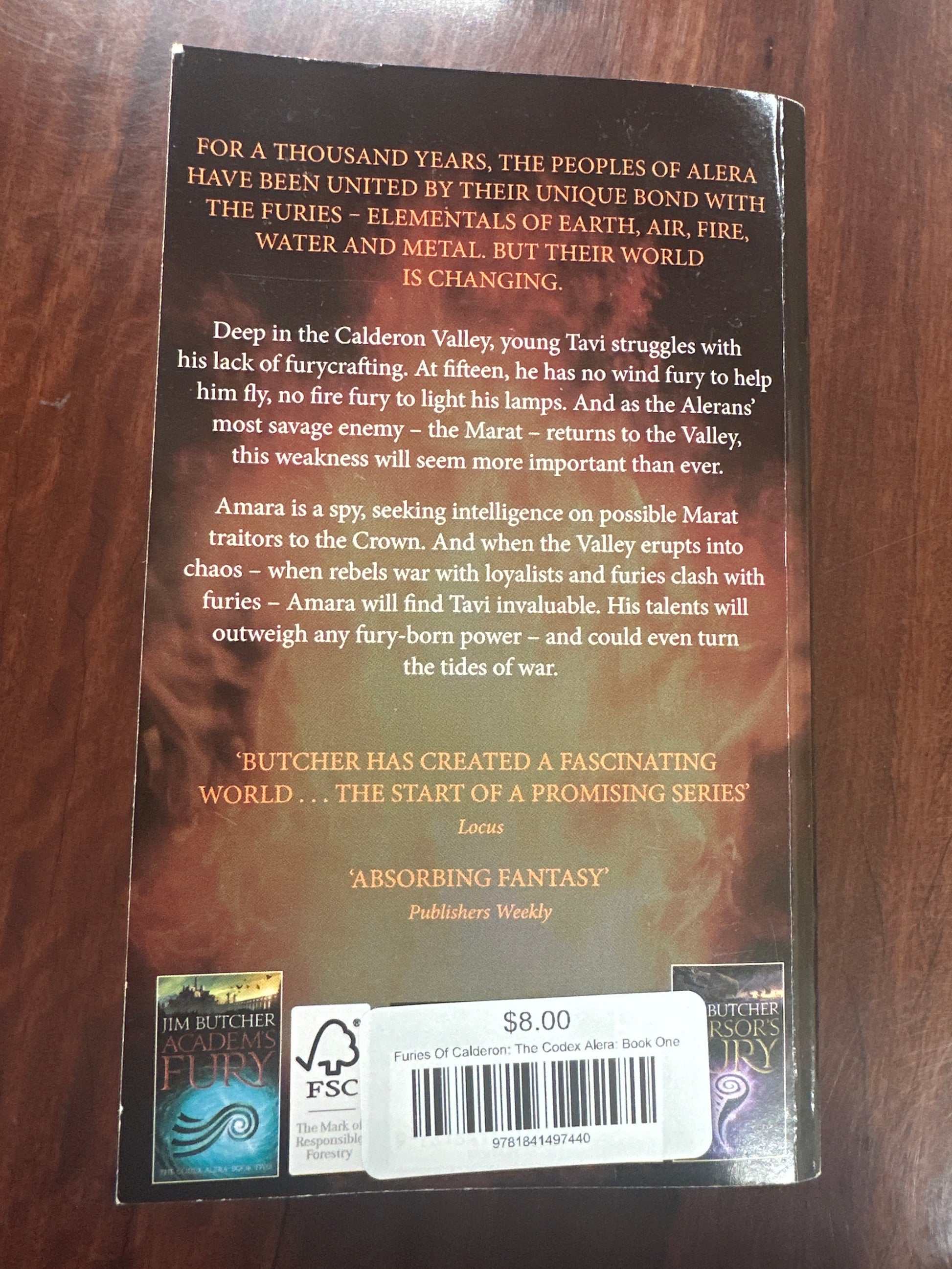 Furies Of Calderon: The Codex Alera: Book One