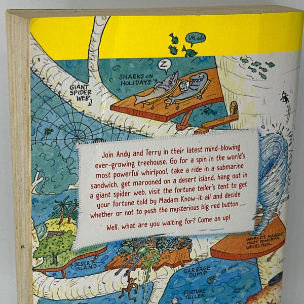 The 91-Storey Treehouse by Andy Griffiths & Terry Denton back cover used books