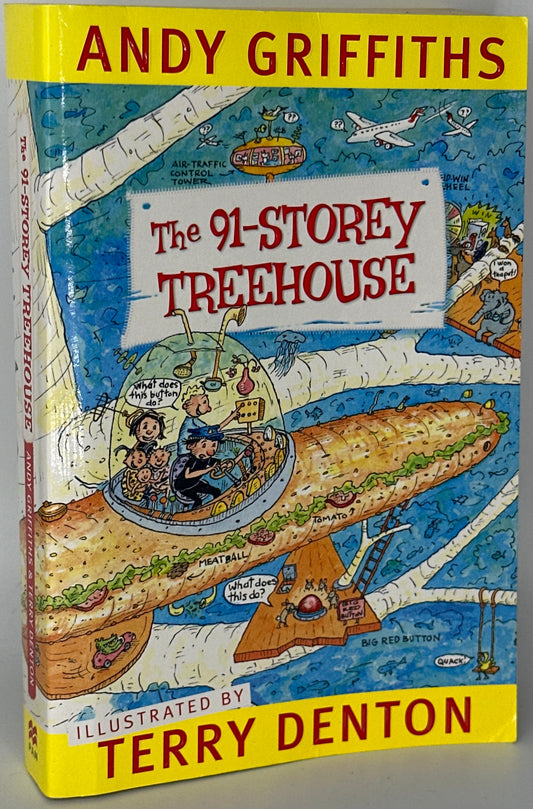 The 91-Storey Treehouse by Andy Griffiths & Terry Denton front cover used books