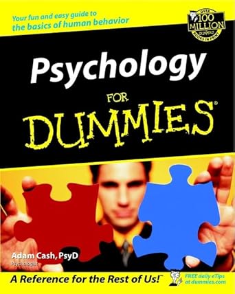 Adam Cash Psychology for Dummies cover image