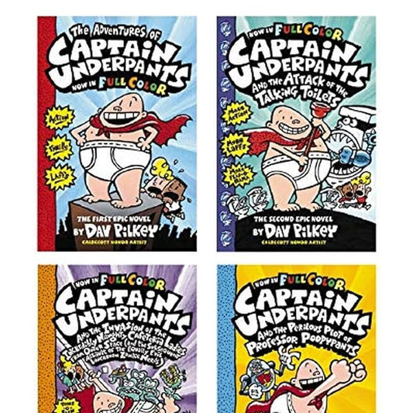 Captain Underpants Colour Editions 1-4 Boxed Set cover image