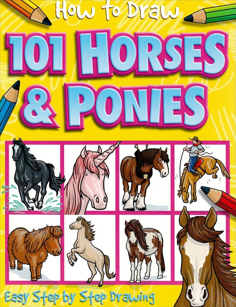 How to Draw 101 Horses & Ponies [HT DRAW 101 HORSES & PONIES] [Paperback] cover image