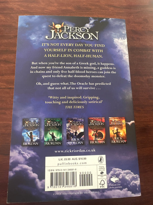 Percy Jackson and the Titan's Curse (Book3)