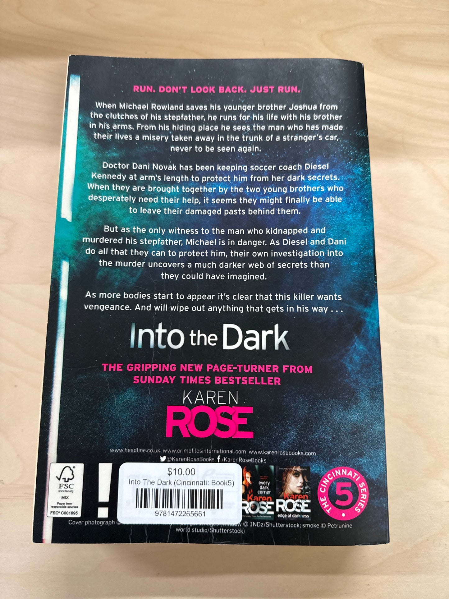 Into The Dark (Cincinnati: Book5)
