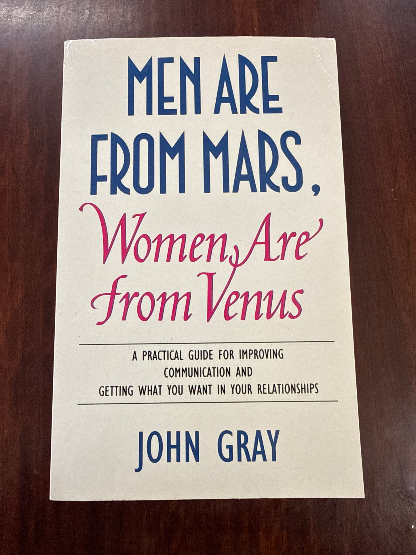 Men Are from Mars, Women Are from Venus: A Practical Guide for Improving Communication and Getting What You Want in Your Relationships