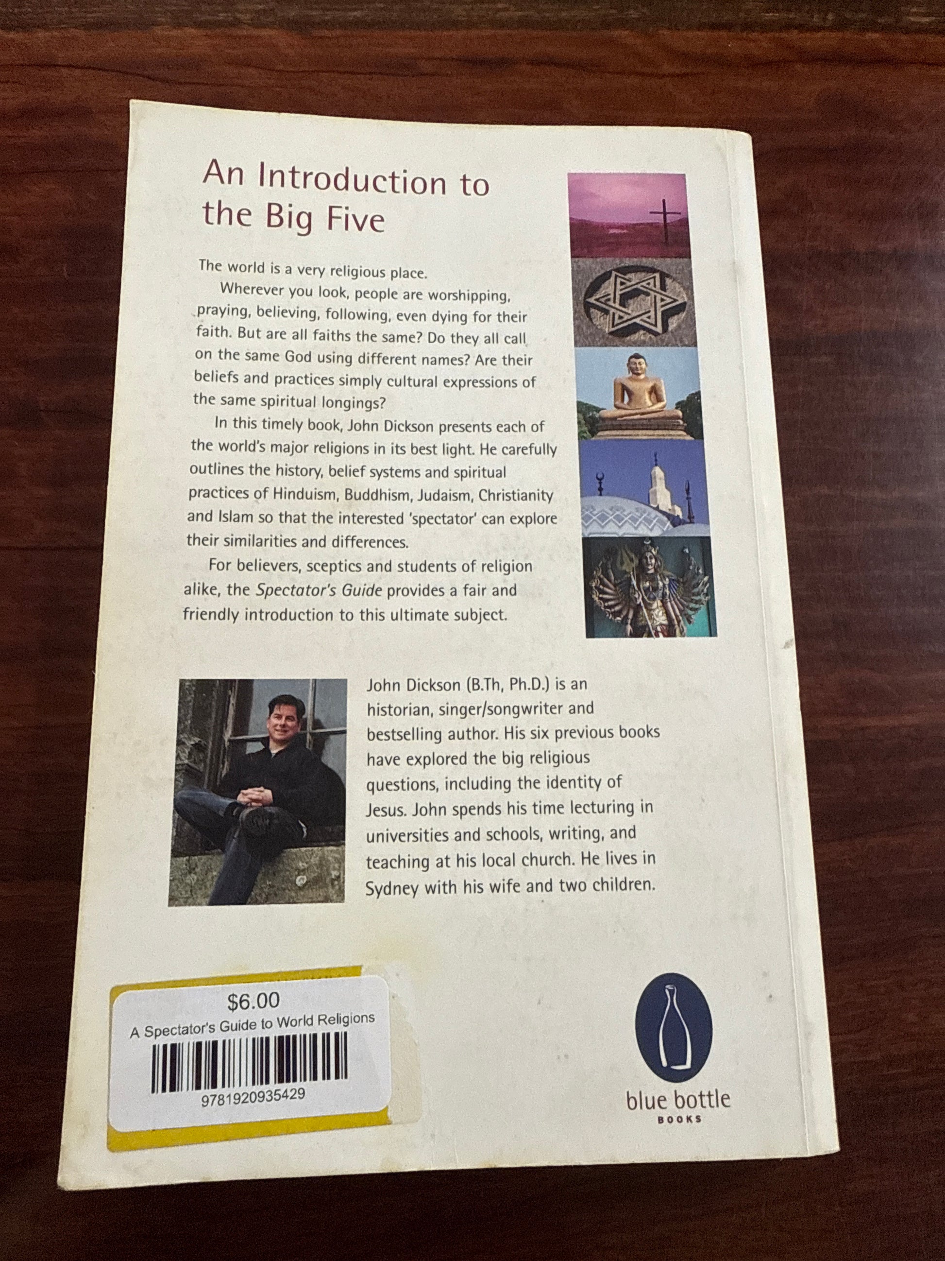John Dickson A Spectator's Guide to World Religions back cover