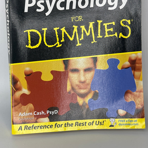 Adam Cash Psychology for Dummies actual front cover used books