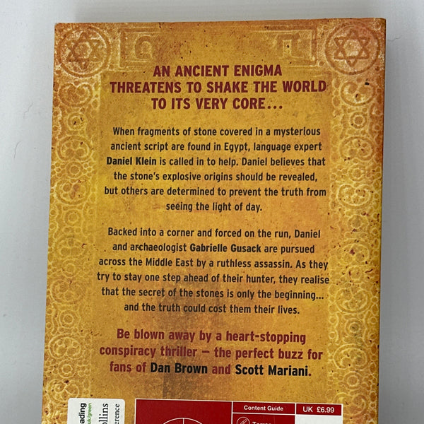 Adam Palmer The Moses Legacy actual back cover used books