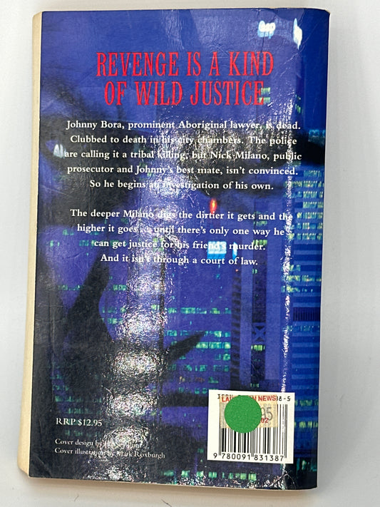 Al Turello Wild Justice actual back cover used books