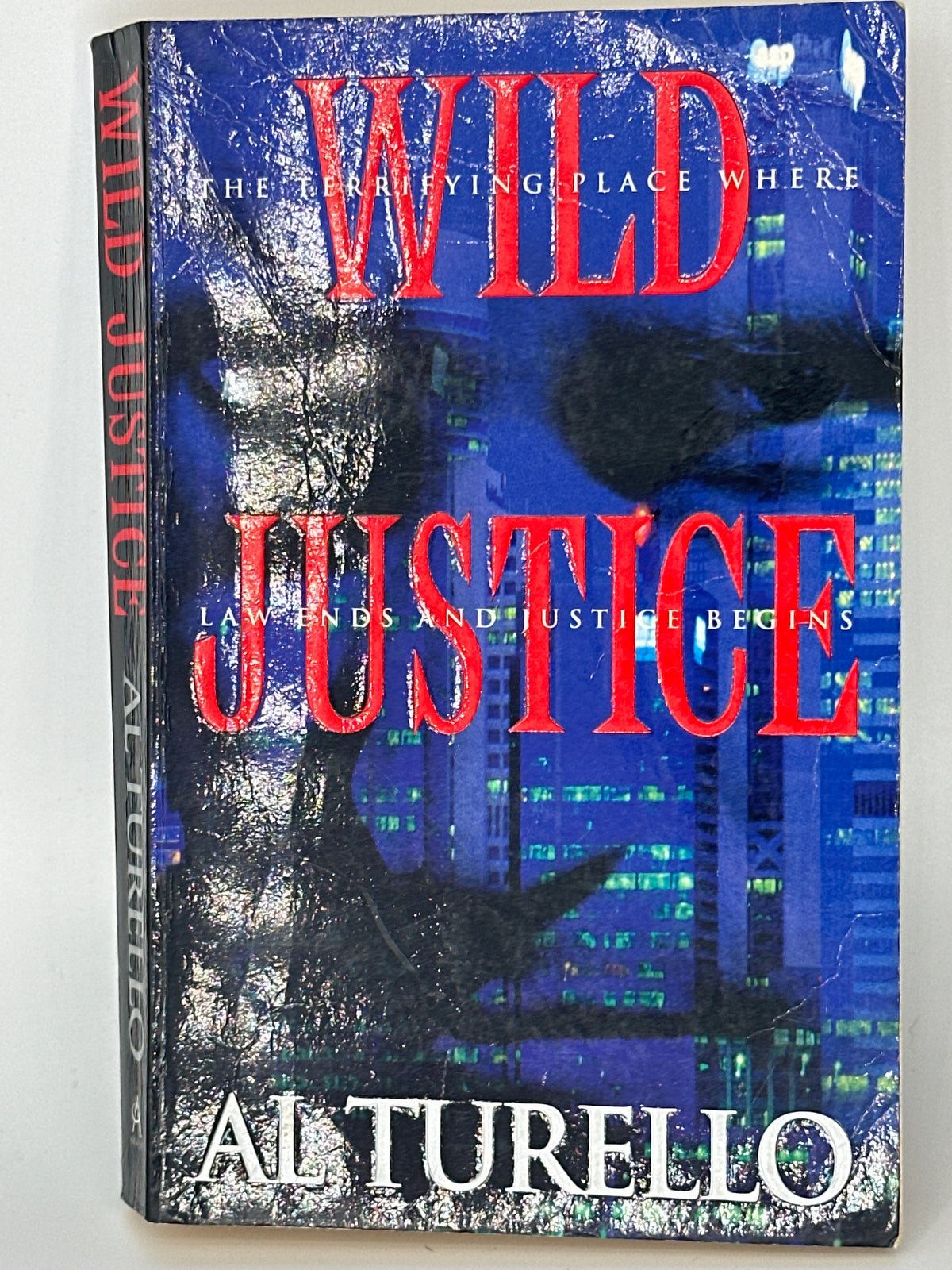 Al Turello Wild Justice actual front cover used books
