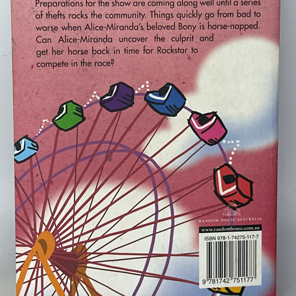 Jacqueline Harvey Alice-Miranda Shows the Way (6) back cover used books