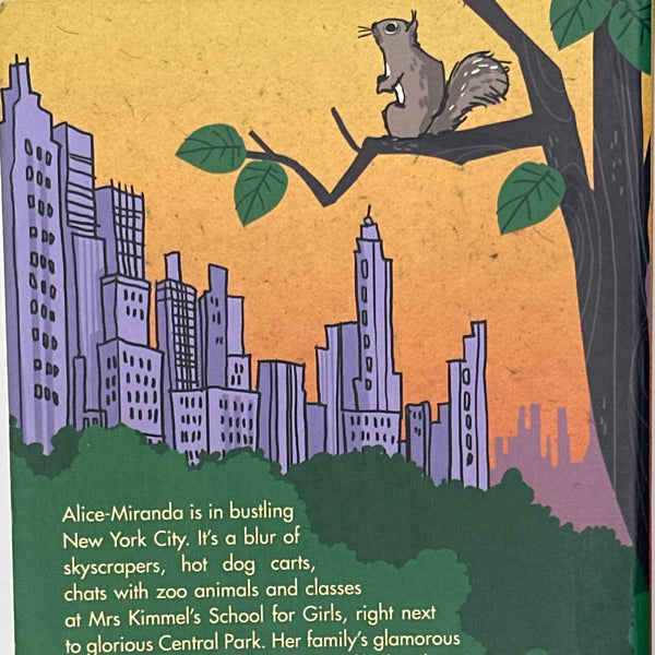 Jacqueline Harvey Alice-Miranda in New York (5) back cover used books