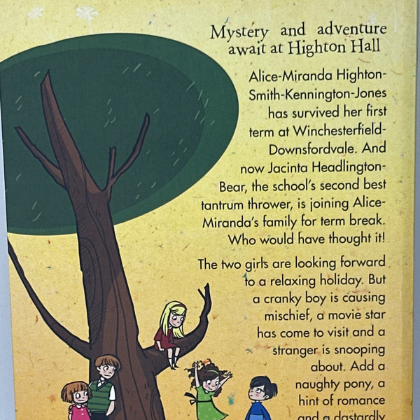 Jacqueline Harvey Alice-Miranda on Holiday back cover used books