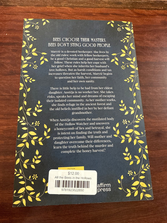 Lauren Keegan All the Bees in the Hollows back cover