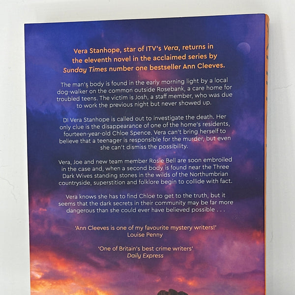 Ann Cleeves The Dark Wives: A Vera Stanhope Novel 11 actual back cover used books