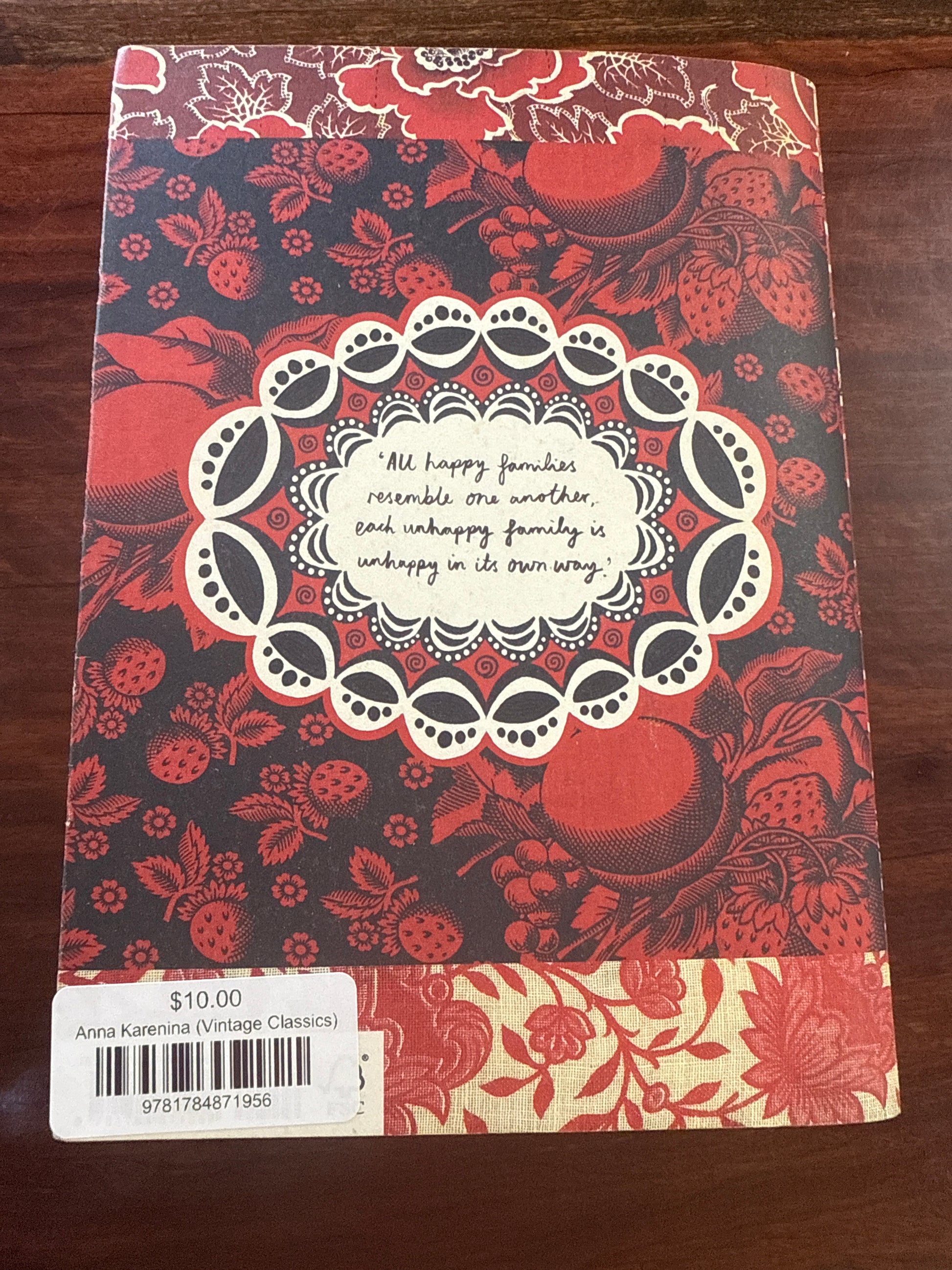 Leo Tolstoy Anna Karenina back cover