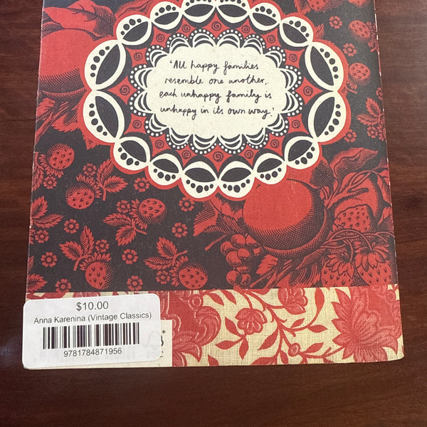 Leo Tolstoy Anna Karenina back cover