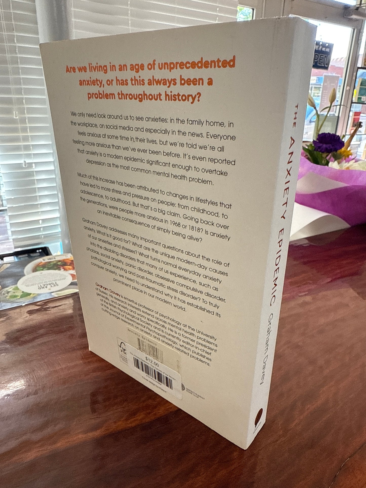 Graham Davey Anxiety Epidemic back cover