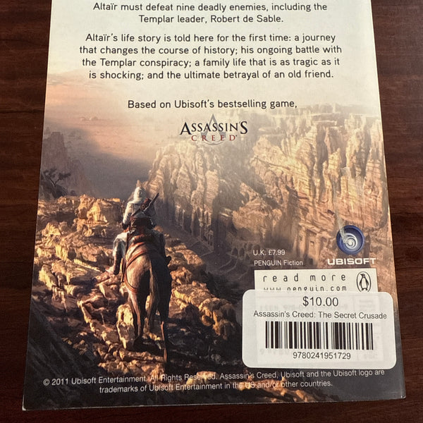 Assassin's Creed: The Secret Crusade back cover