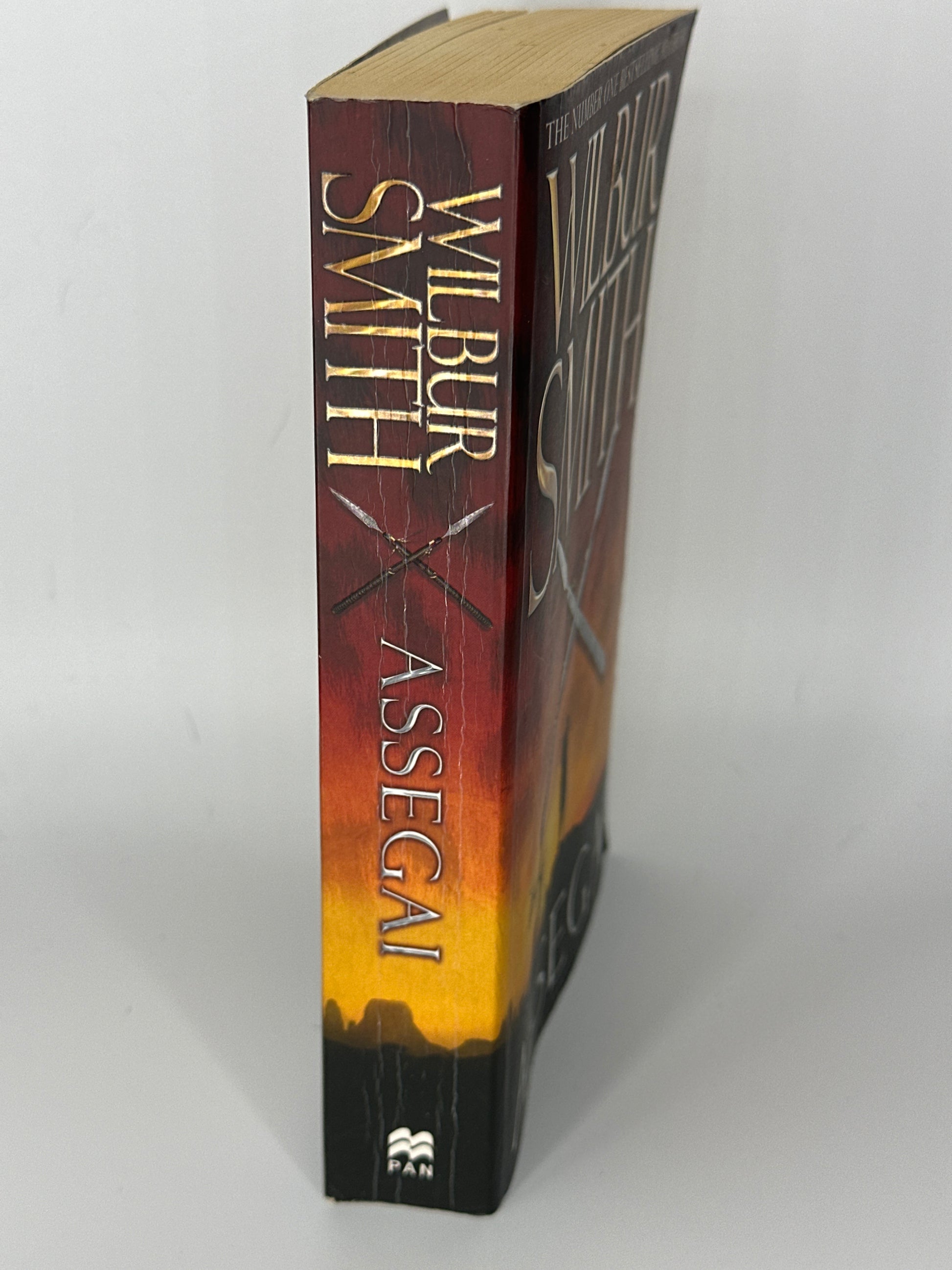 Assegai Wilbur Smith side cover used book