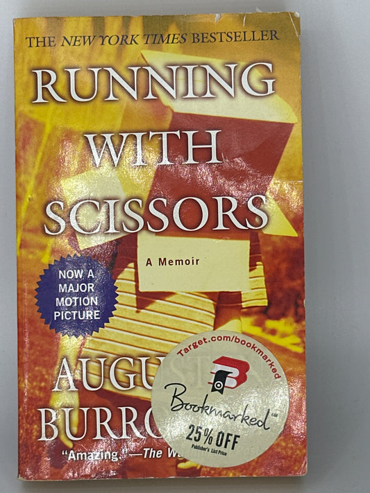 Augusten Burroughs Running with Scissors actual front cover used books
