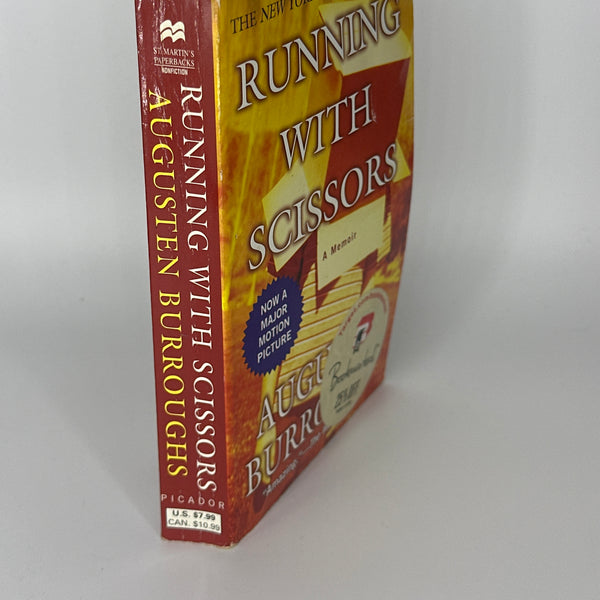 Augusten Burroughs Running with Scissors actual spine used books