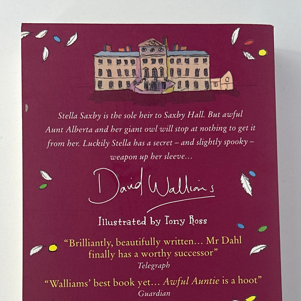 Awful Auntie by David Walliams back cover used books