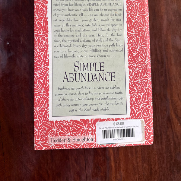 Simple Abundance : a Daybook of Comfort and Joy