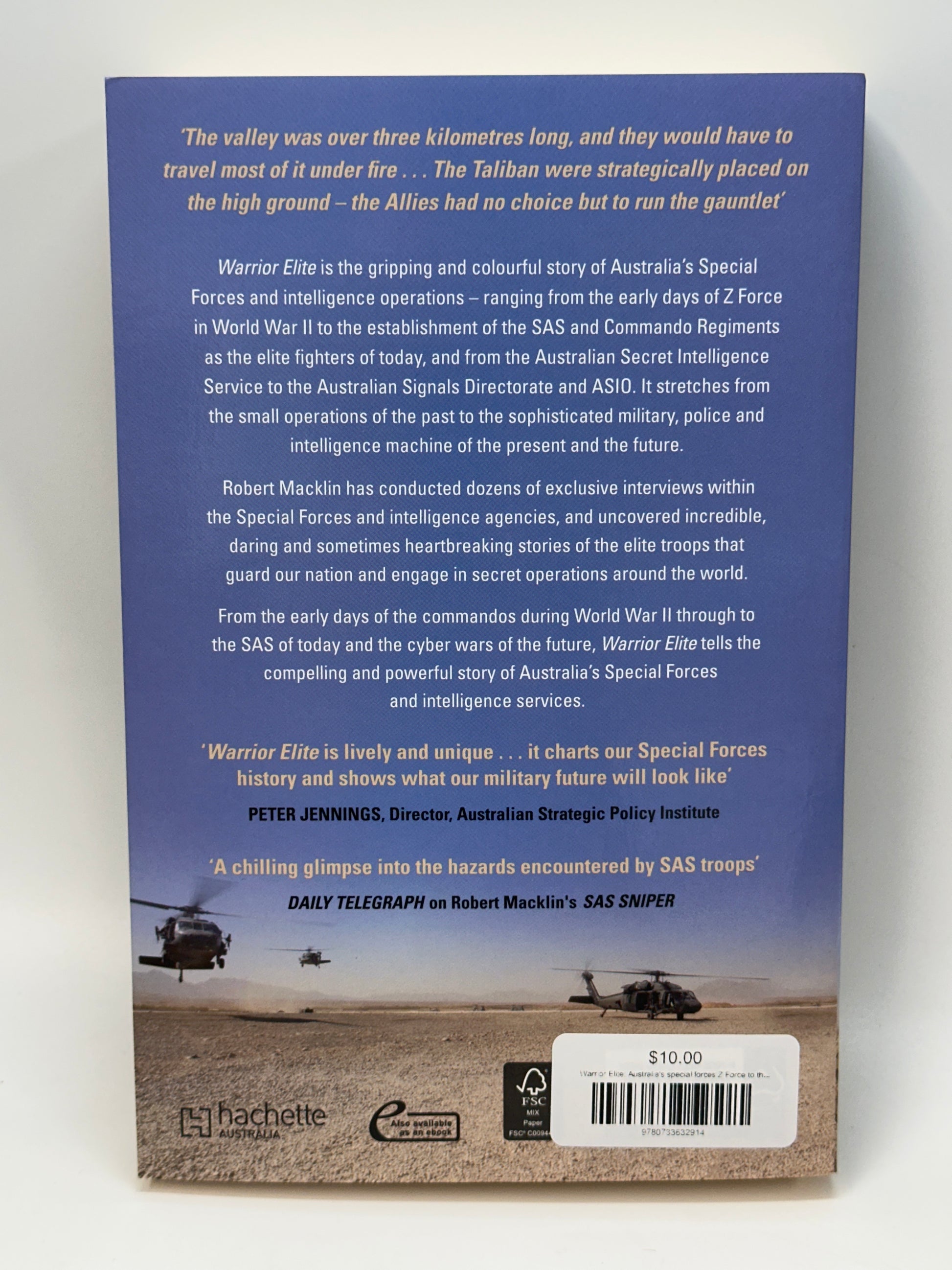 Warrior Elite: Australia's special forces Z Force to the SAS intelligence operations to cyber warfare