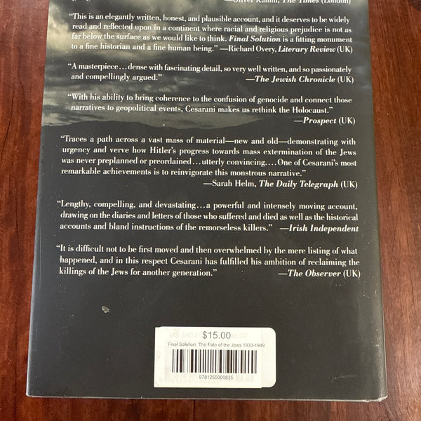 Final Solution: The Fate of the Jews 1933-1949