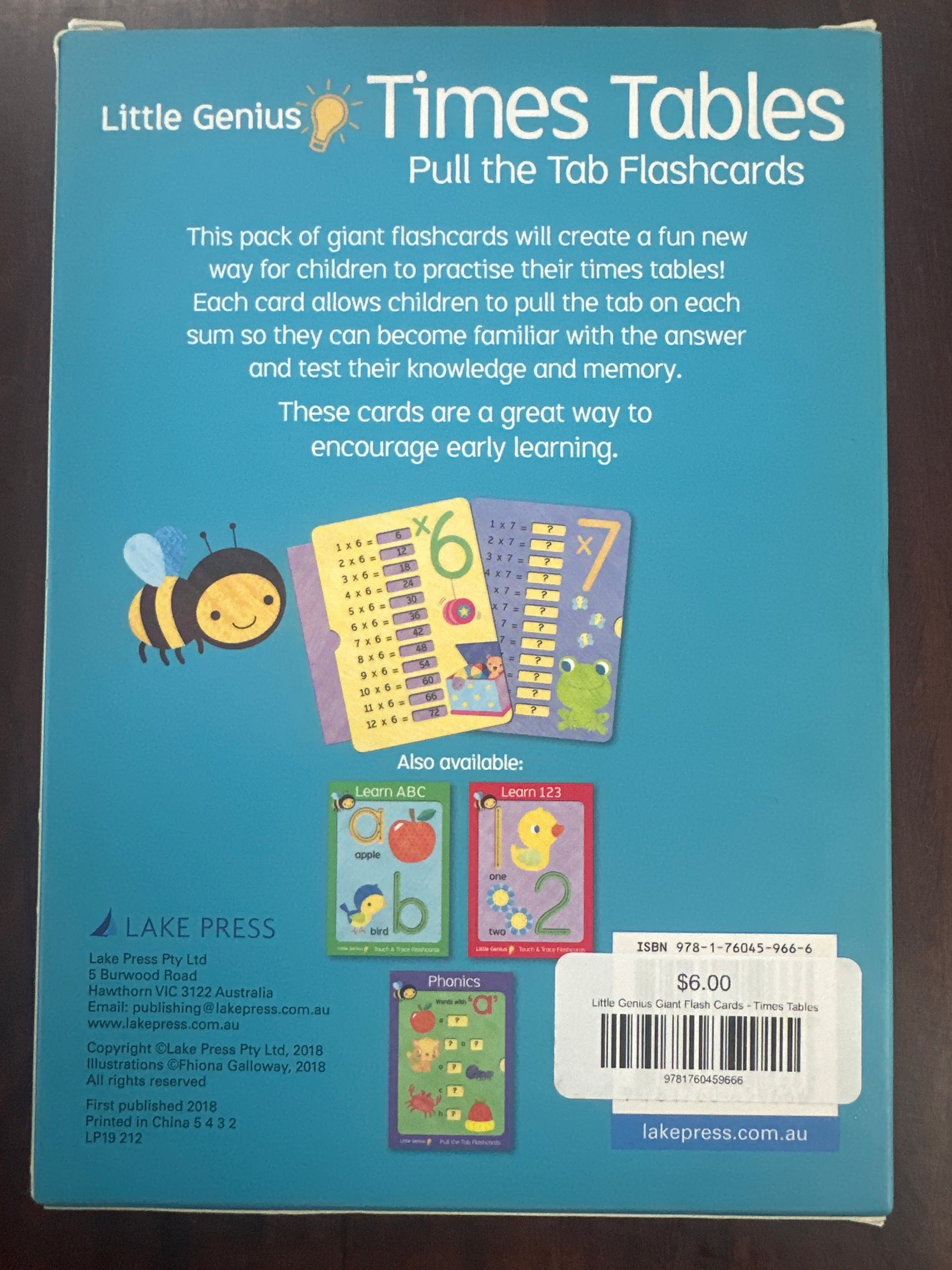 Little Genius Giant Flash Cards - Times Tables