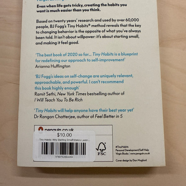 Tiny Habits: Why Starting Small Makes Lasting Change Easy