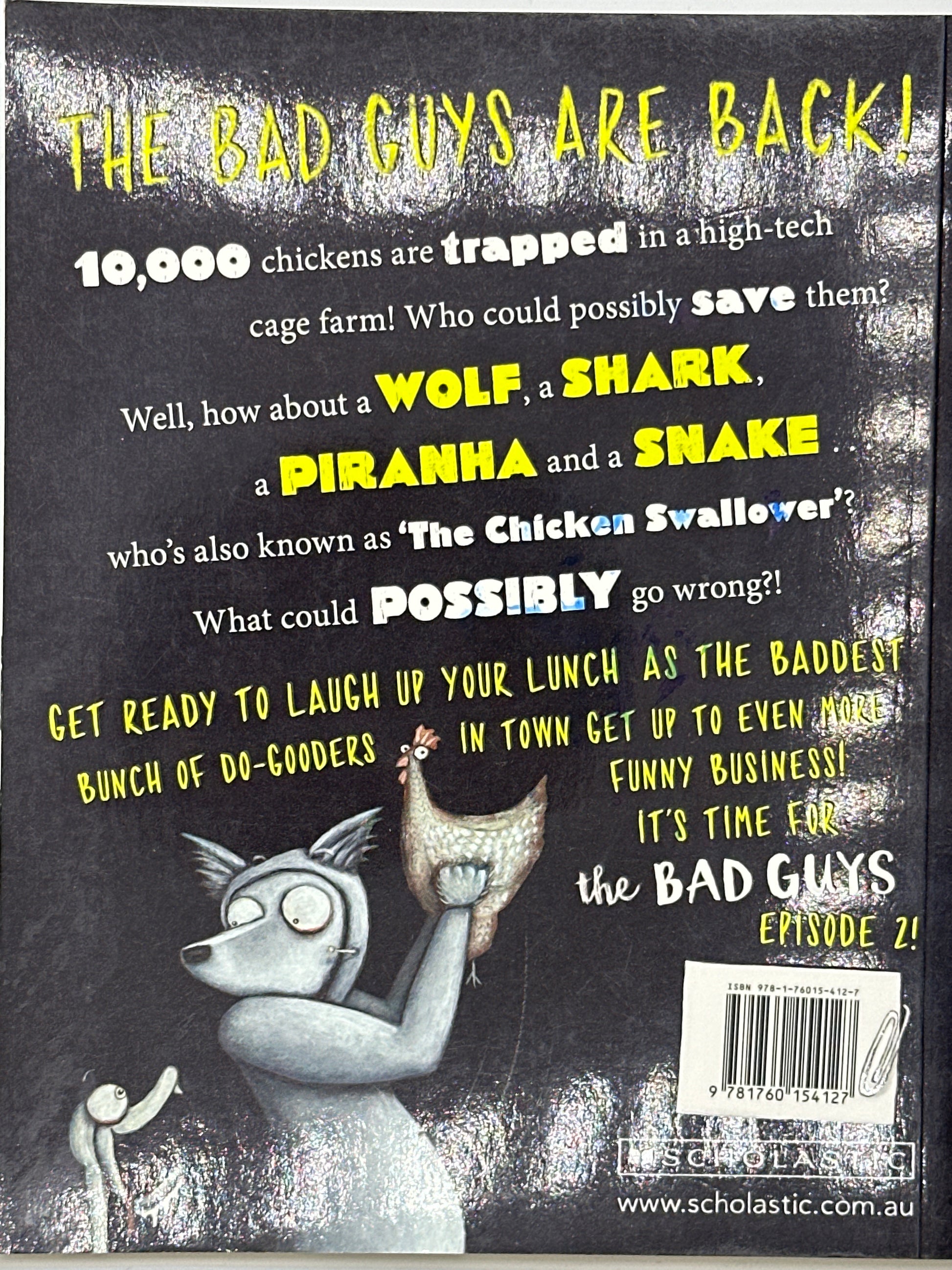 THE BAD GUYS Episode 2 Aaron Blabey back cover used books