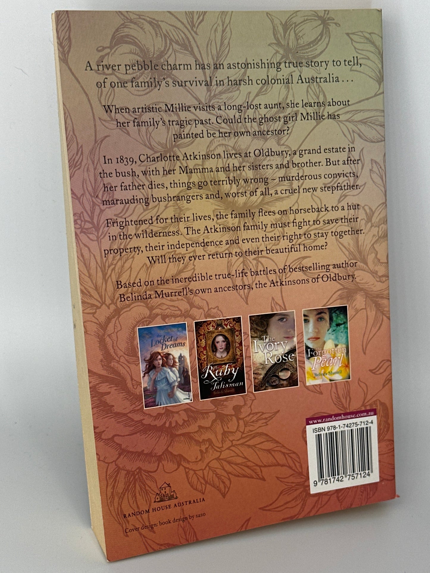 Belinda Murrell The River Charm actual back cover used books