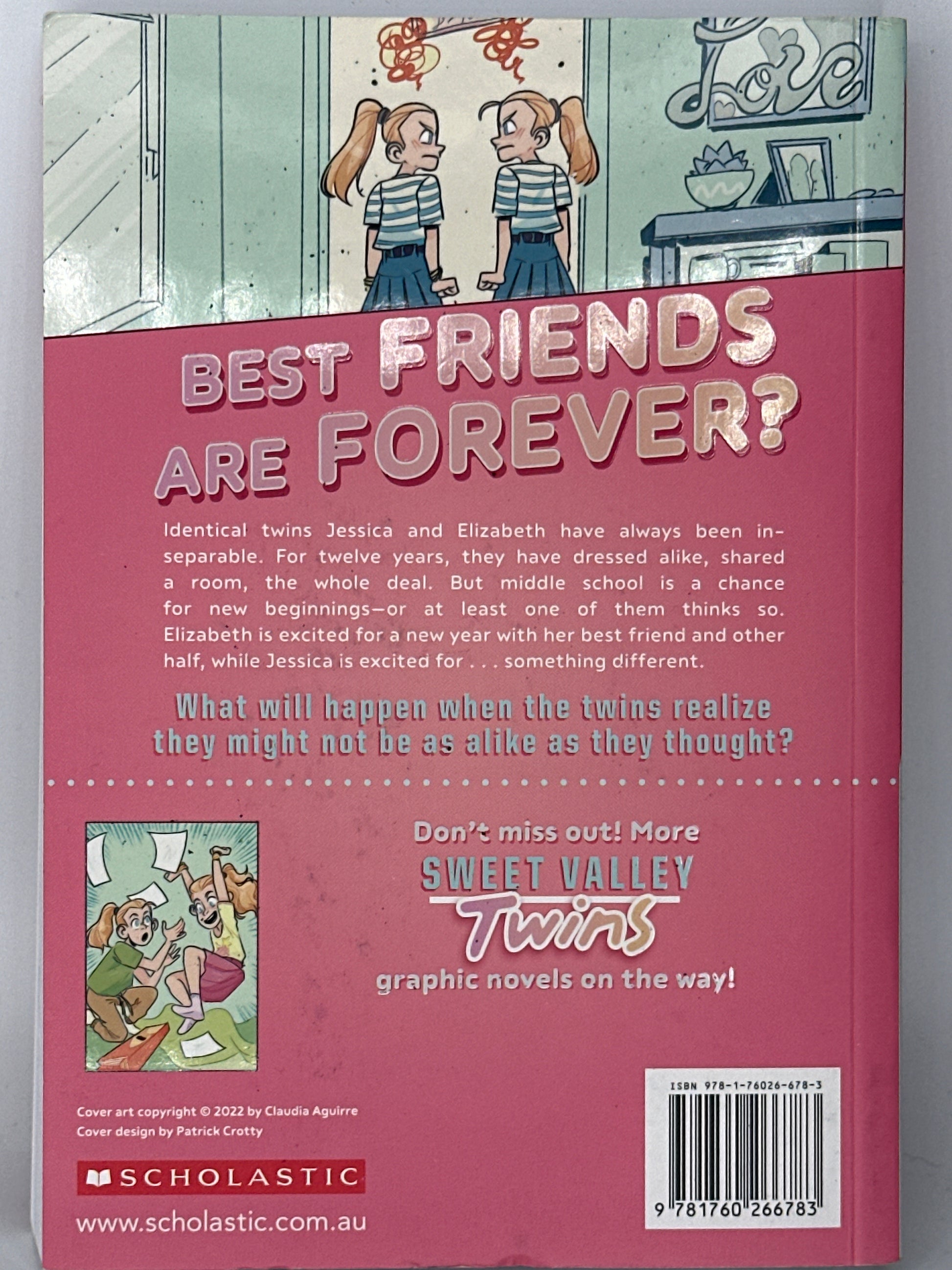 Best Friends (Sweet Valley Twins: the Graphic Novel #1) back cover used books