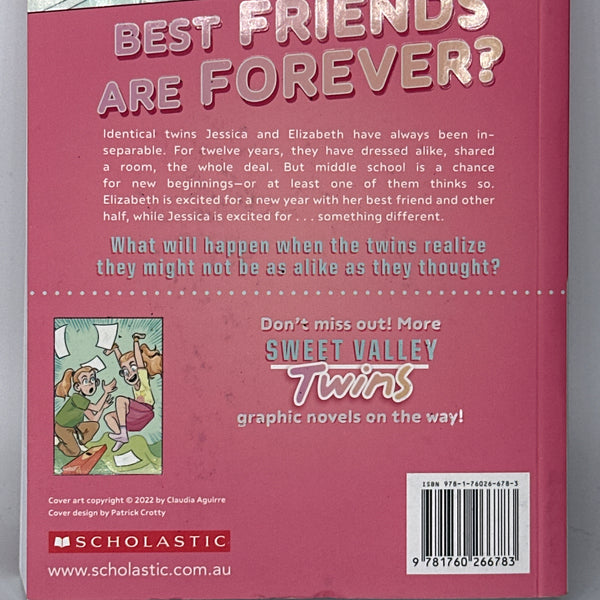 Best Friends (Sweet Valley Twins: the Graphic Novel #1) back cover used books