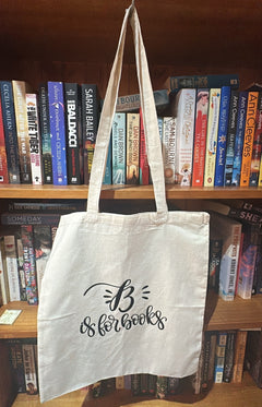 B is For Books Tote - Cream