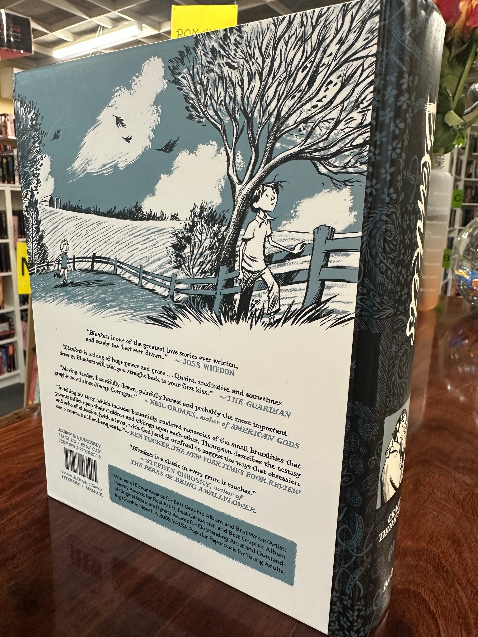 Craig Thompson  Blankets back cover