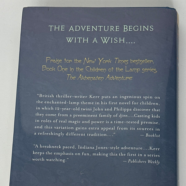 Kerr The Blue Djinn of Babylon (Children of the Lamp, #2) back cover image