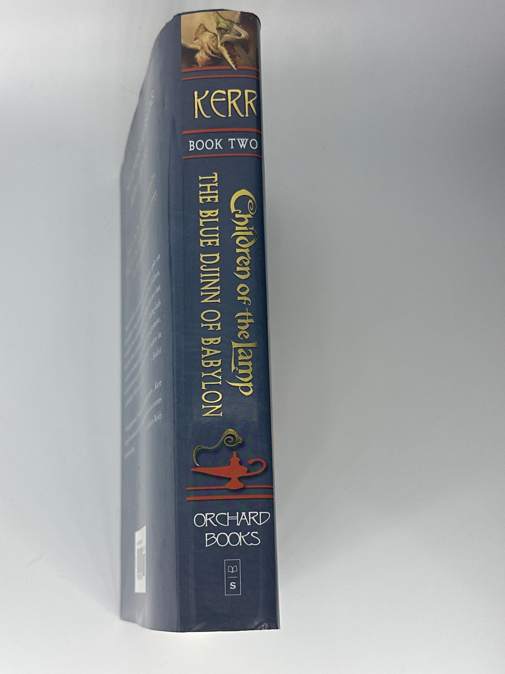 Kerr The Blue Djinn of Babylon (Children of the Lamp, #2) spine image