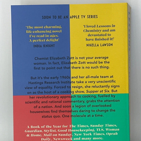 Bonnie Garmus Lessons in Chemistry actual back cover used books