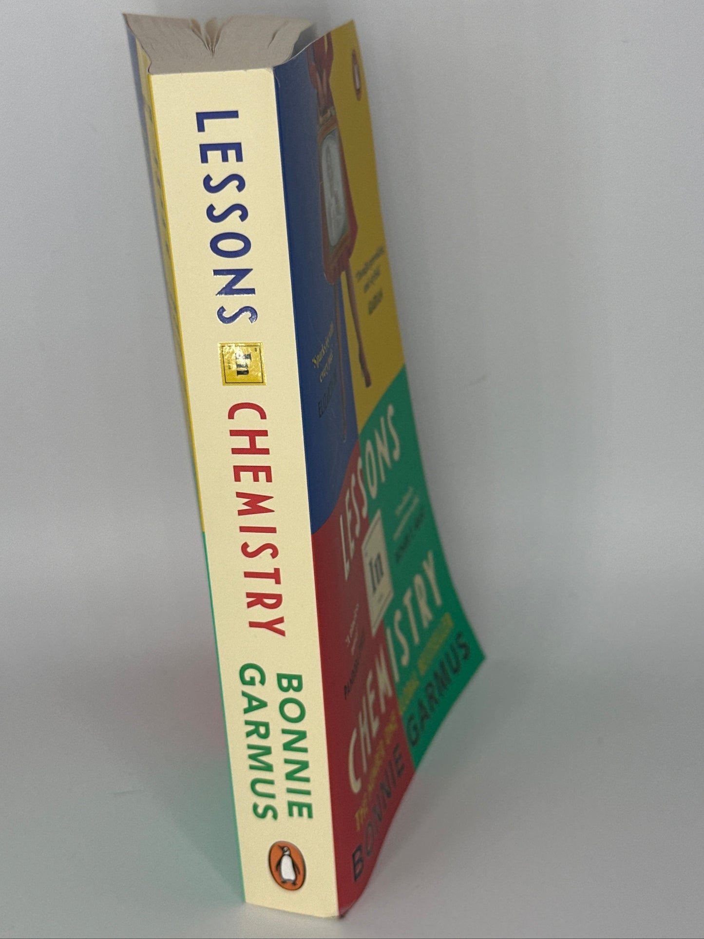 Bonnie Garmus Lessons in Chemistry actual spine used books