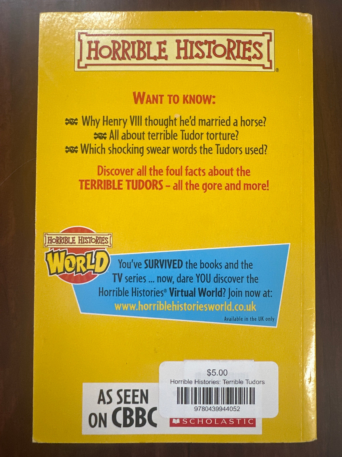 Horrible Histories: Terrible Tudors