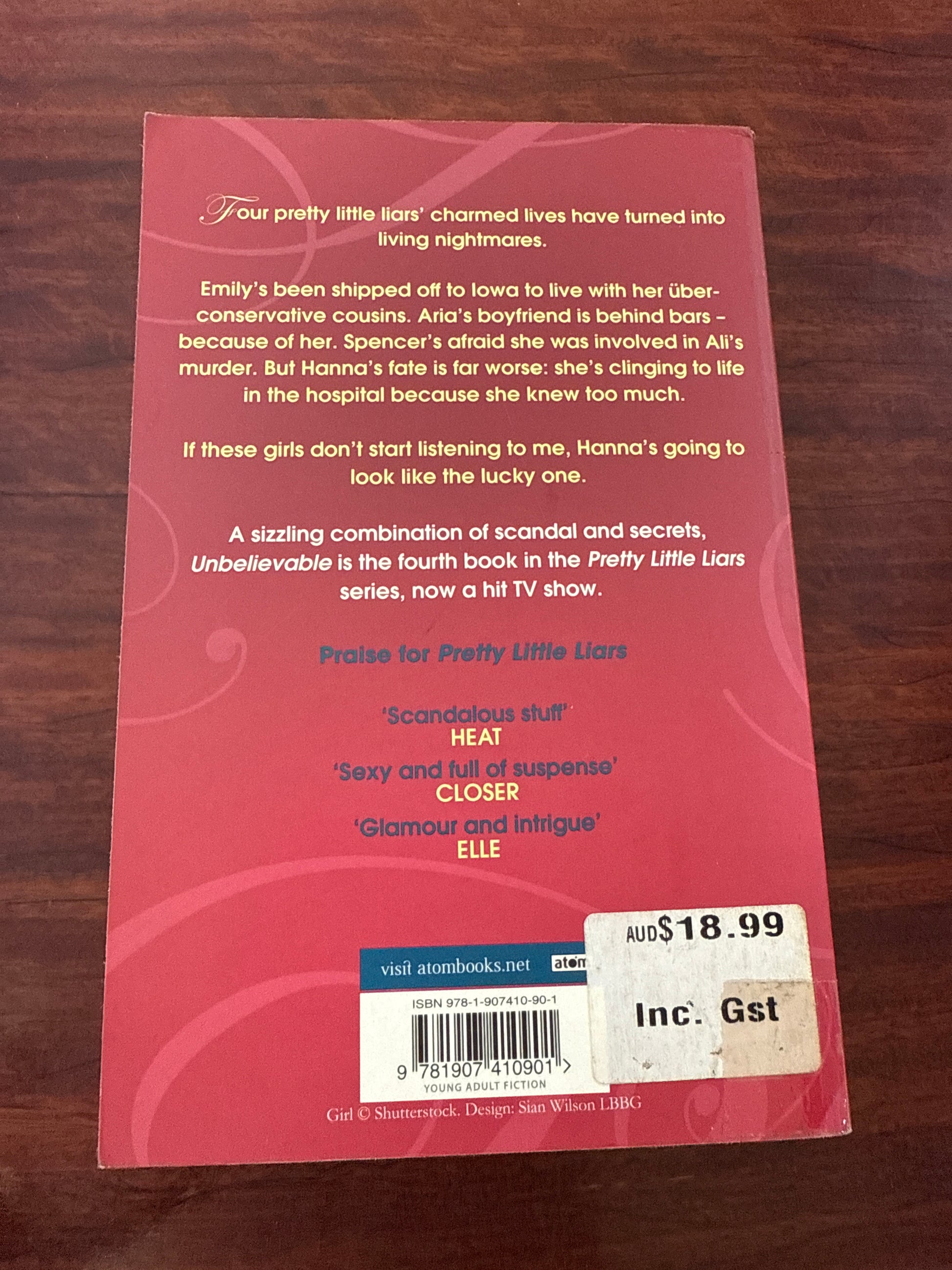 Unbelievable (Pretty Little Liars #4)