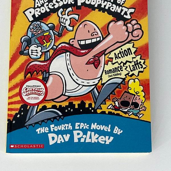 Dav Pilkey Captain Underpants and the Perilous Plot of Professor Poopypants front cover used books