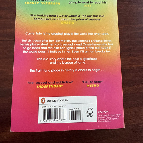Taylor Jenkins Reid Carrie Soto Is Back back cover