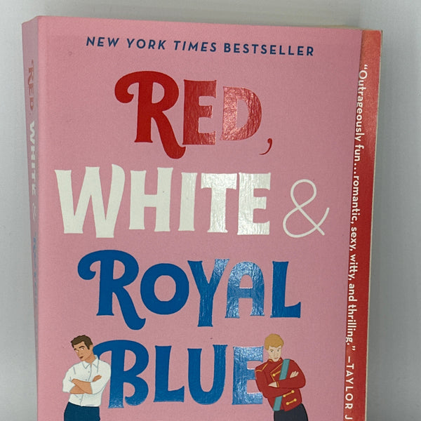 Casey McQuiston Red, White & Royal Blue: A Novel actual front cover used books