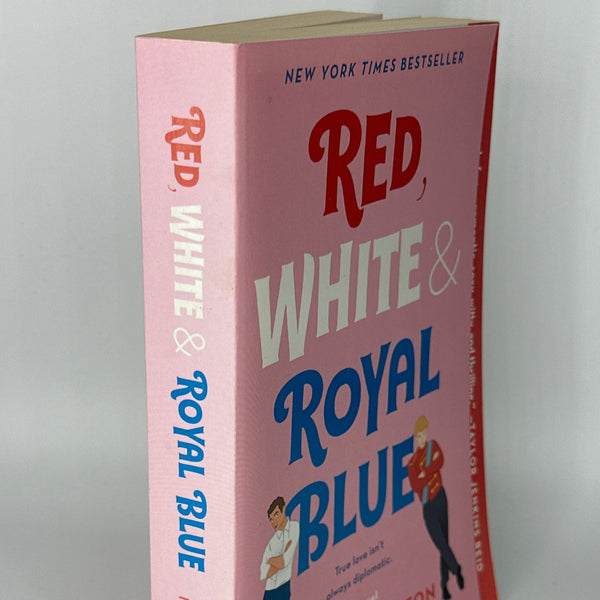 Casey McQuiston Red, White & Royal Blue: A Novel actual spine used books
