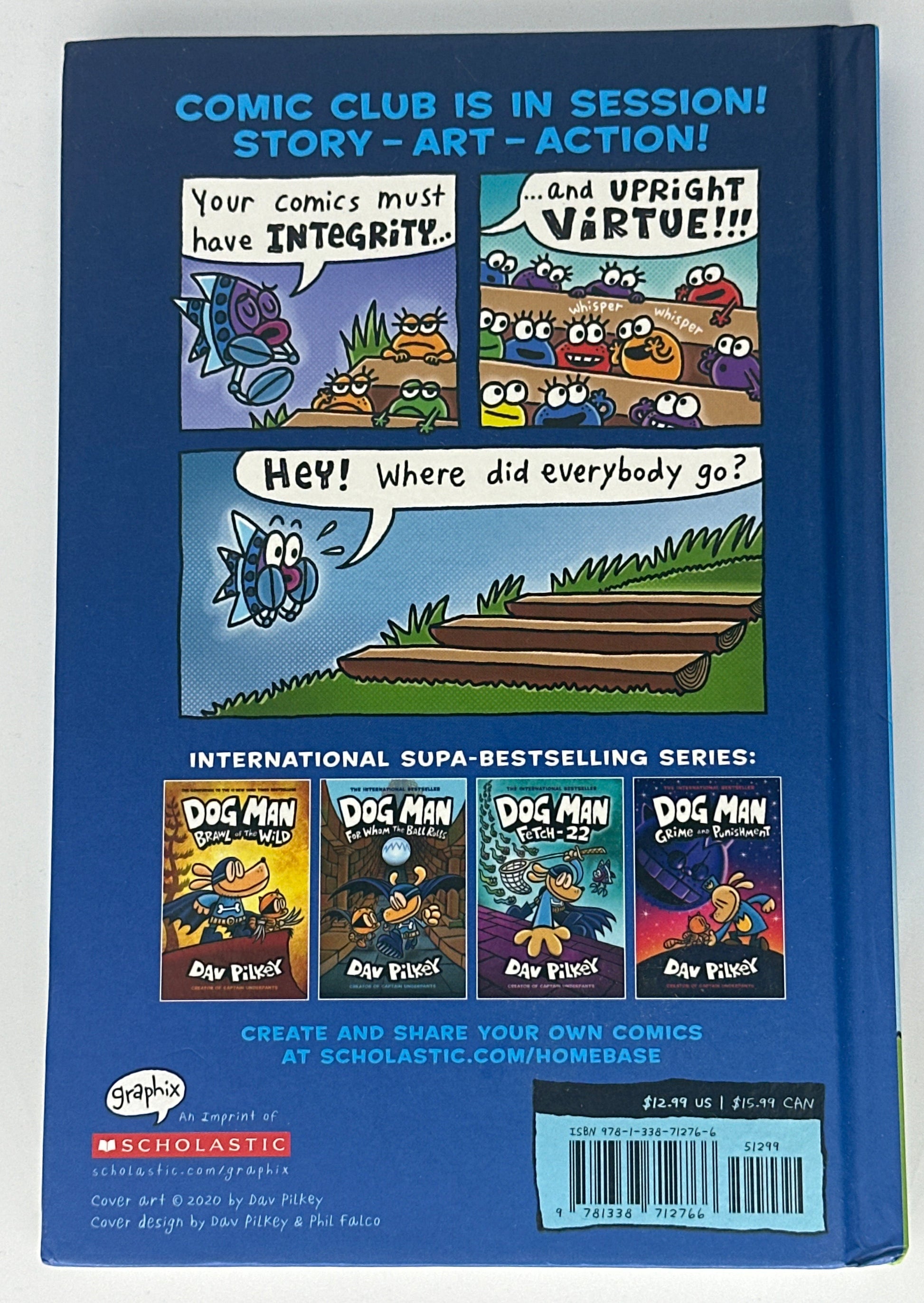 Dave Pilkey Cat Kid Comic Club: A Graphic Novel (Cat Kid Comic Club #1): back cover used books